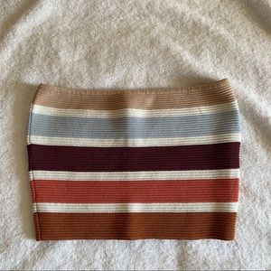 pacsun LA hearts striped ribbed tube top